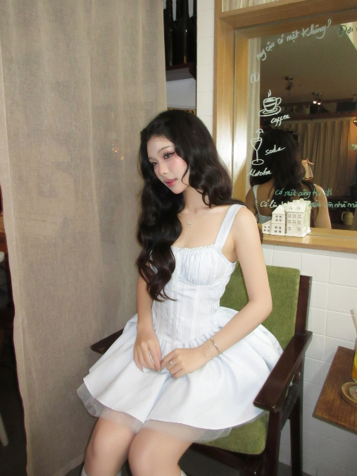 Đầm Grace Sọc Xanh - Ảnh 5 | Kooky House