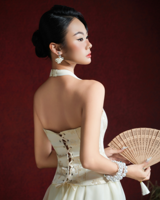 Áo Corset Viên Phúc Kem - Ảnh 4 | Kooky House