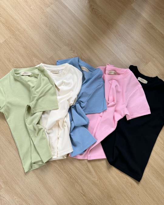 Áo Basic Tee Xanh Biển - Ảnh 5 | Kooky House