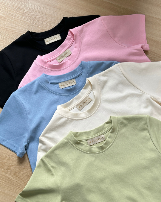 Áo Basic Tee Xanh Biển | Kooky House