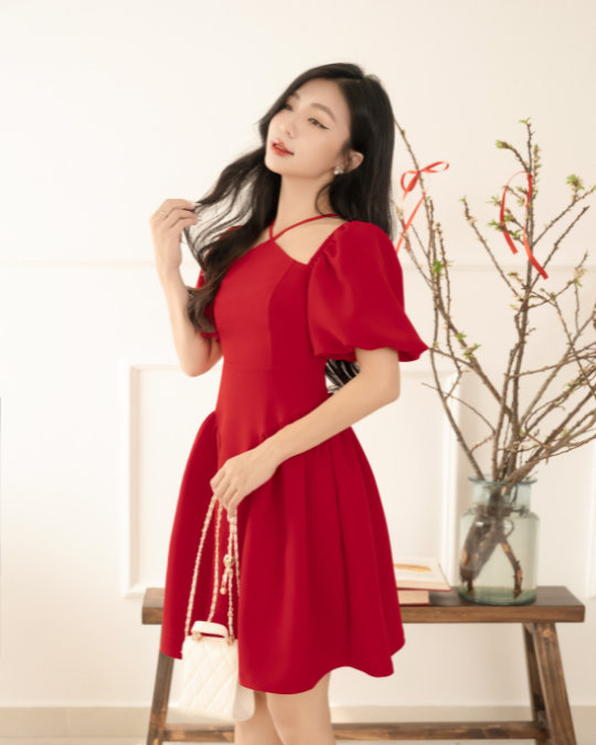 Đầm Amanda Đỏ - Ảnh 3 | Kooky House