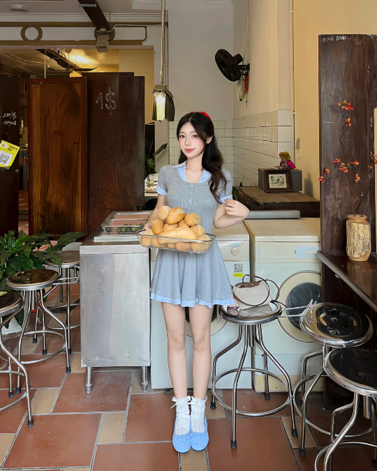 Đầm Kory Xám - Ảnh 10 | Kooky House