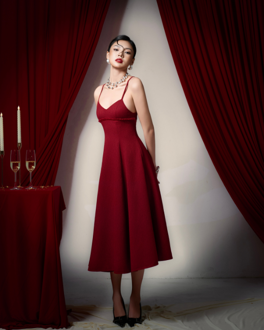 Đầm Amelia Đỏ - Ảnh 5 | Kooky House