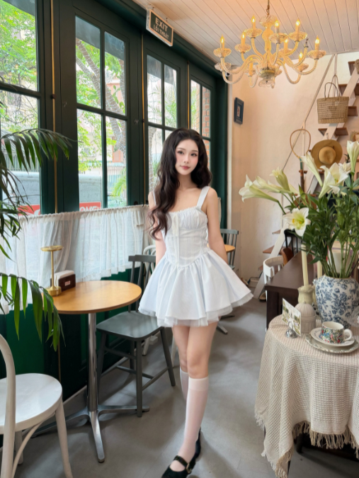 Đầm Grace Sọc Xanh - Ảnh 3 | Kooky House