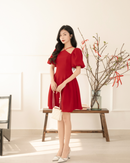 Đầm Amanda Đỏ - Ảnh 4 | Kooky House