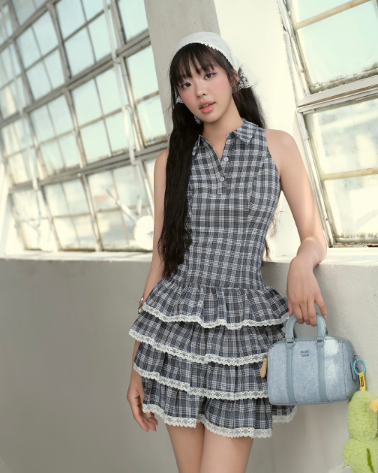 Đầm Sally Caro Xám Xanh - Ảnh 6 | Kooky House