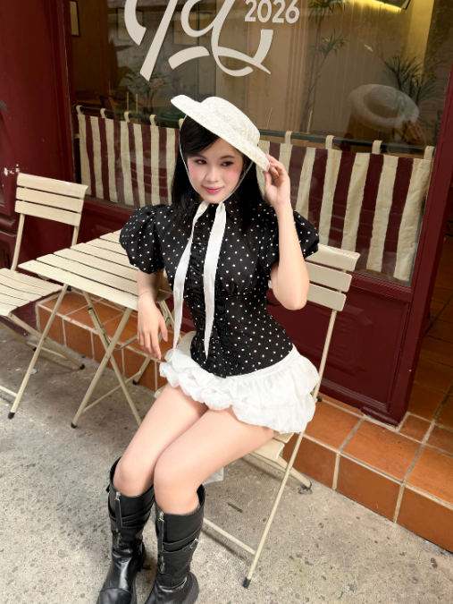 Áo Zizi Đen Chấm Bi - Ảnh 6 | Kooky House