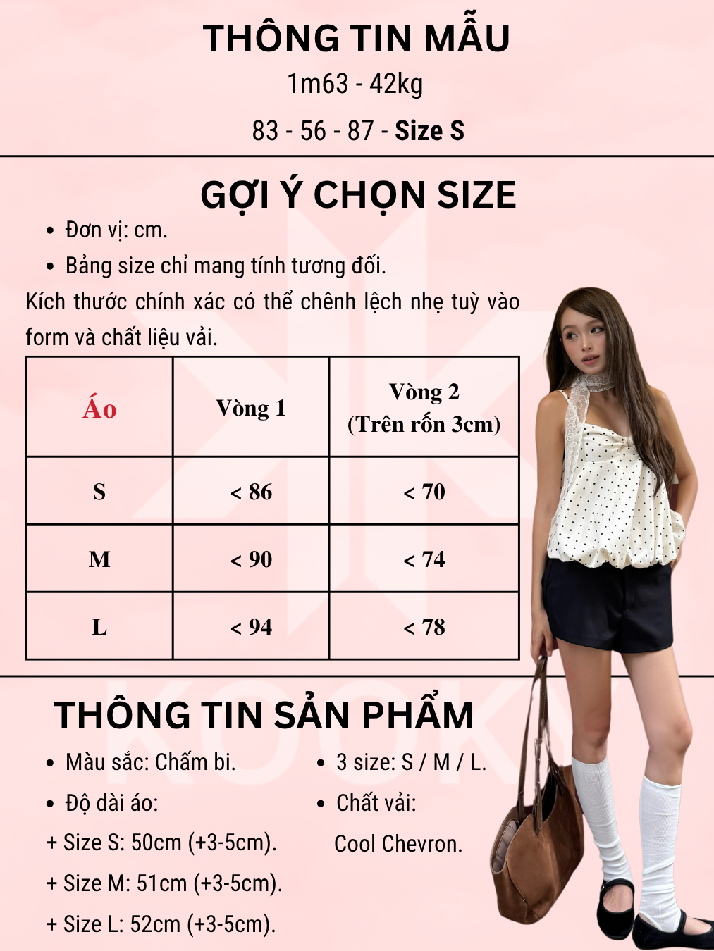 Áo Bubble Kem Chấm Bi - Ảnh 9 | Kooky House