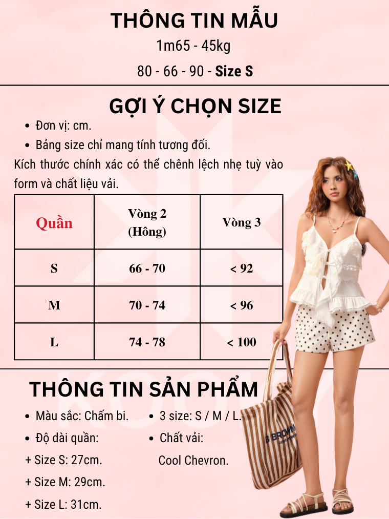 Quần Dotty Shorts - Ảnh 10 | Kooky House