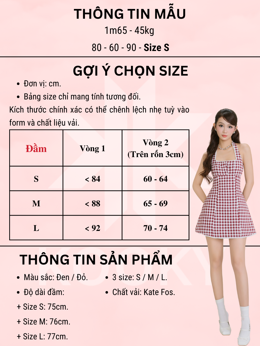 Đầm Fanny Caro Đỏ - Ảnh 10 | Kooky House
