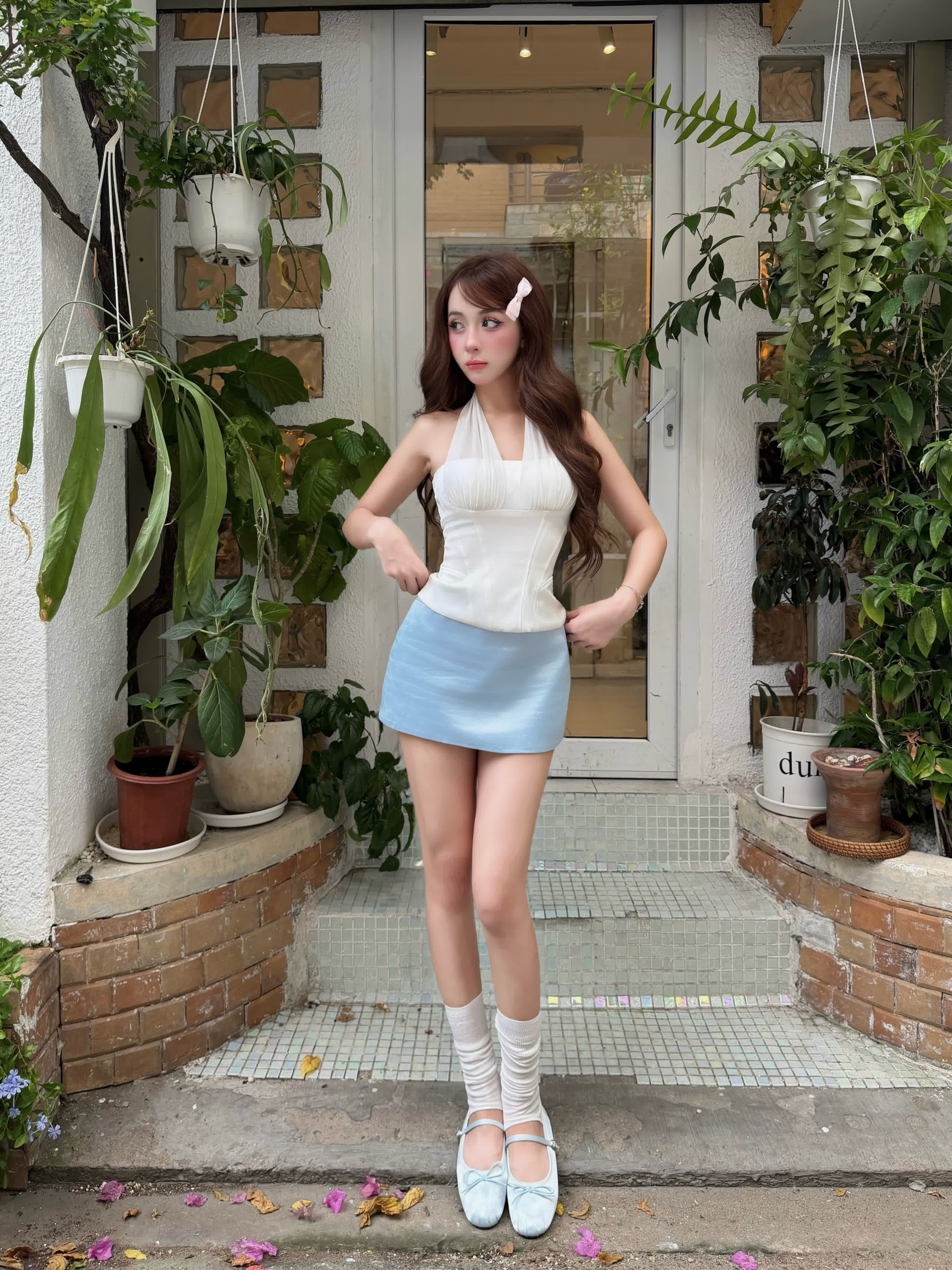 VÁY TINY XANH