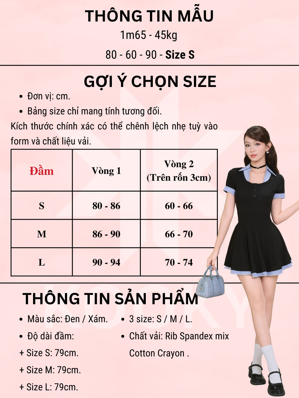 Đầm Kory Xám - Ảnh 11 | Kooky House
