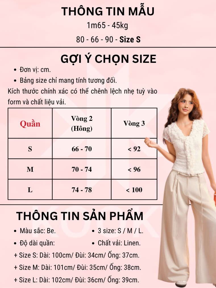 Quần Linen Pants - Ảnh 10 | Kooky House