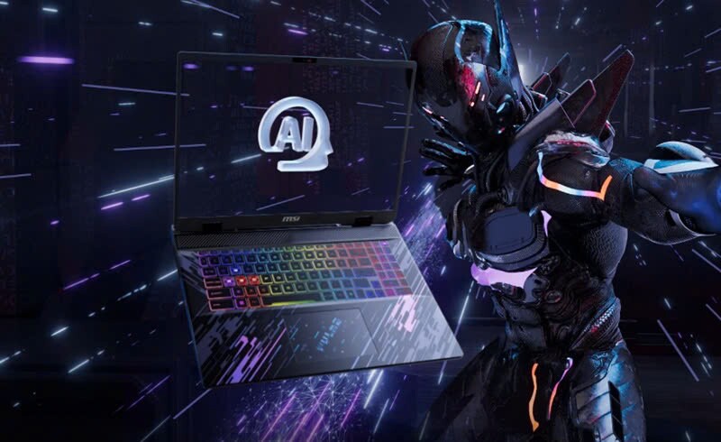 Thiết kế của laptop MSI Pulse 17 AI