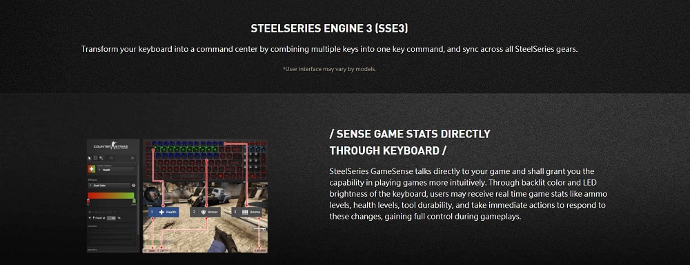 Ứng dụng SteelSeries Cloudsync & SteelSeries GameSense tiện lợi