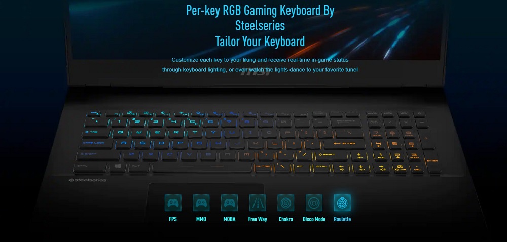 Bàn phím chơi game RGB nổi bật đầy thu hút