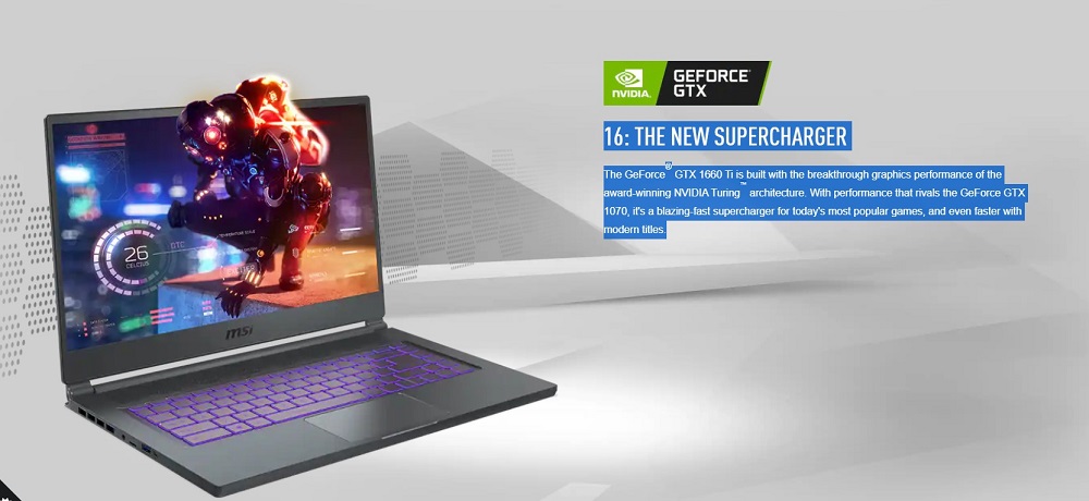 GPU  GeForce ® GTX xây dựng hiệu suất đồ hoạ đột phá