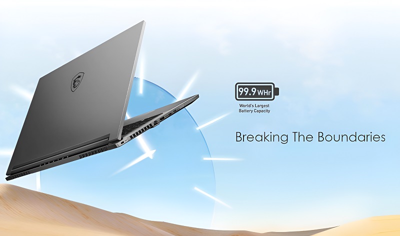 Thiết kế của laptop MSI Creator 16 AI