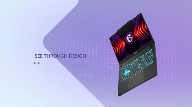 Thiết kế của laptop MSI Cyborg 14 (ảnh minh hoạ)