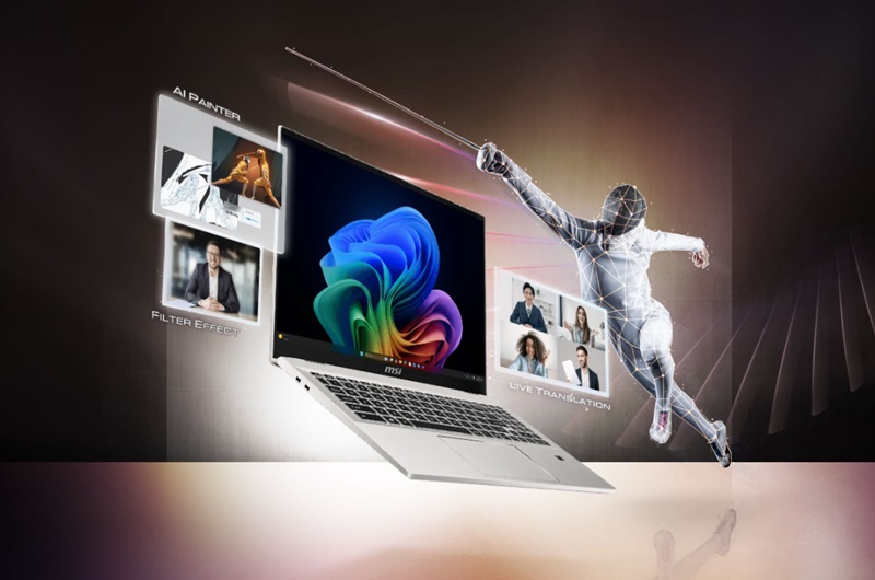 Thiết kế của laptop MSI Prestige A16 AI+ A3HMG