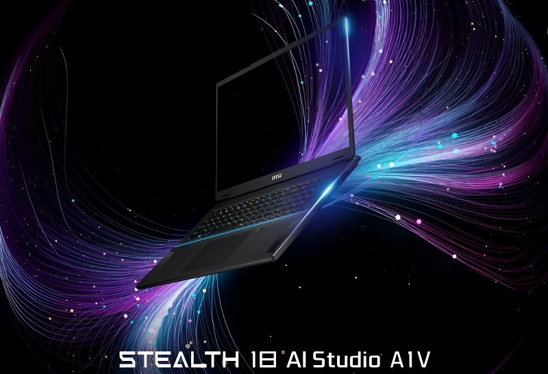 Thiết kế của laptop MSI Stealth 18 AI Studio