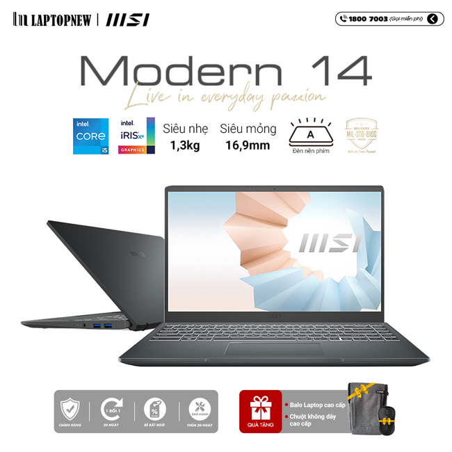 Giới thiệu và đánh giá chung MSI Modern 14