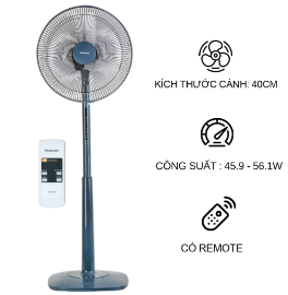 Quạt cây Panasonic F-409KB rung lắc mạnh khi chạy là nguyên nhân gì?