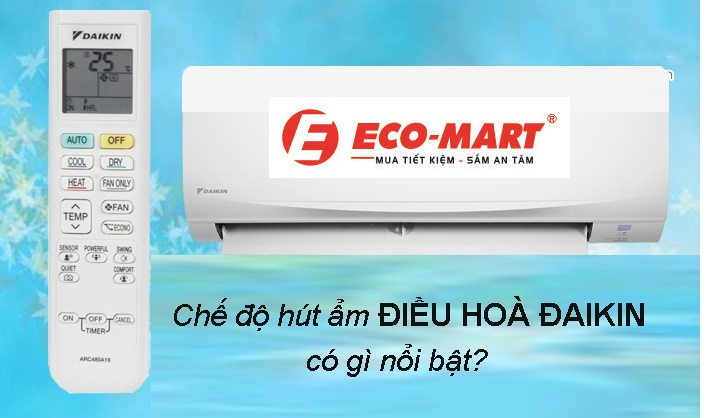Kết hợp chế độ hút ẩm Dry và Mold điều hòa Daikin  FTXM35XVMV giúp khử ẩm hiệu quả