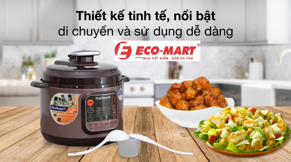 Review nồi áp suất điện Bluestoen PCB-5748, 2023