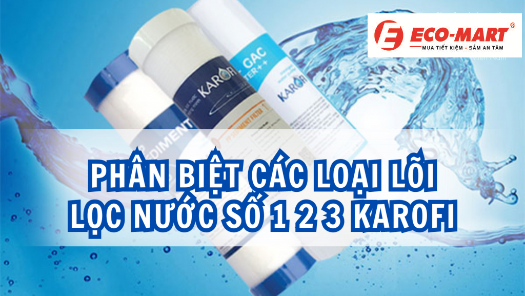 3 lõi lọc 1 2 3 có tác dụng gì? Chức năng của từng lõi trong máy lọc nước.