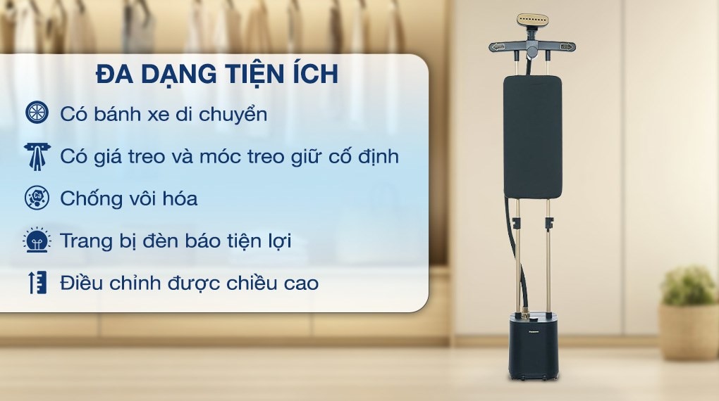 Đánh giá chi tiết bàn là cây Panasonic NI-GWG090GRA
