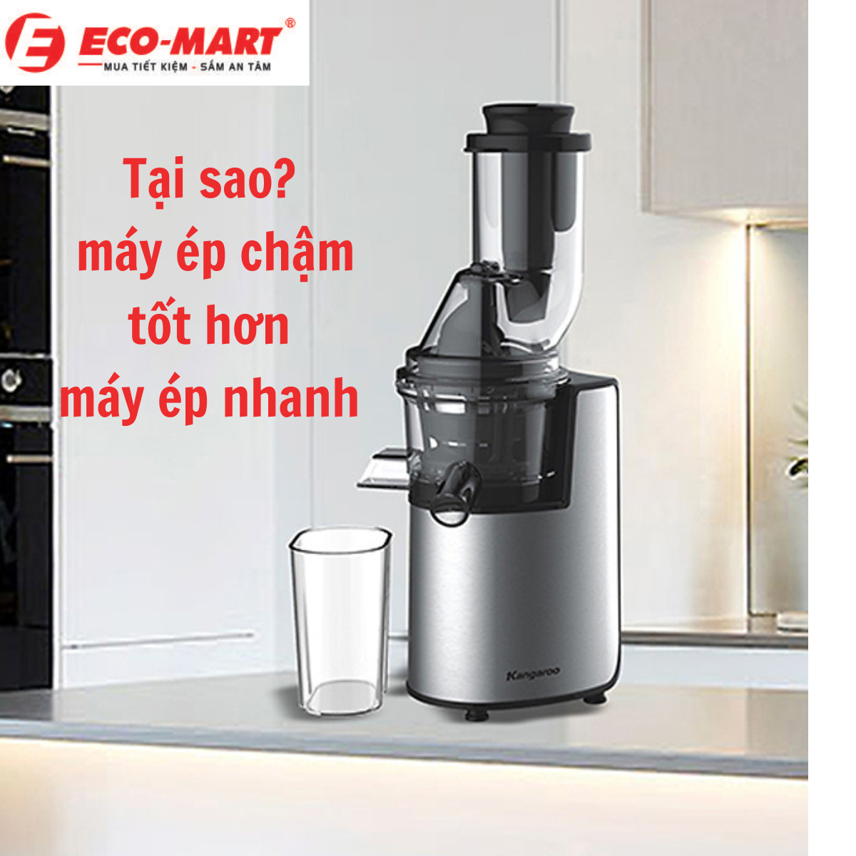 Tại sao máy ép chậm tốt hơn máy ép nhanh truyền thống ?