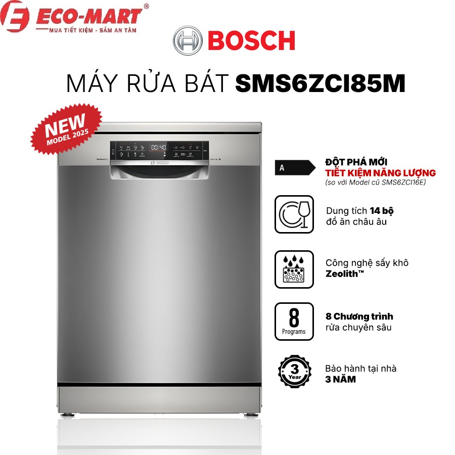Tính Năng IntensiveZone Máy Rửa Bát Bosch SMS6ZCI85M – Điều Gì Làm Nên Sự Đặc Biệt?
