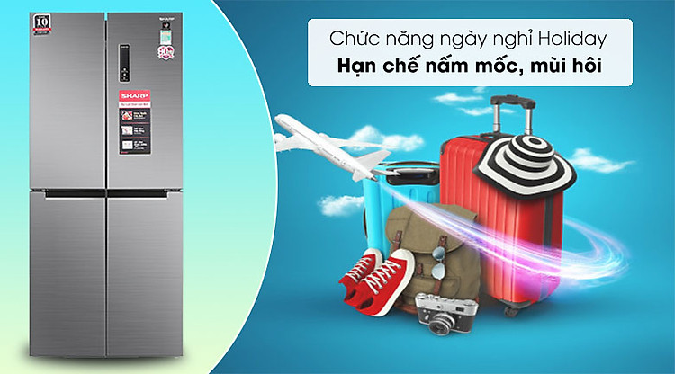 Chế độ kỳ nghỉ tiết kiệm điện holiday trên tủ lạnh Aqua có tác dụng gì?