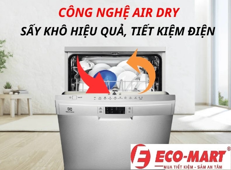 Cơ chế sấy AirDry tự động mở cửa máy rửa bát Electrolux ESA47200SW – Ưu điểm và nhược điểm thực tế?