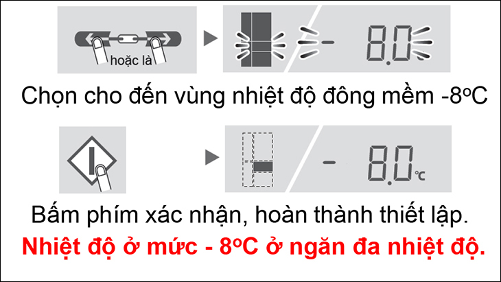 Ngăn đông mềm trên tủ lạnh Sharp sử dụng như nào?