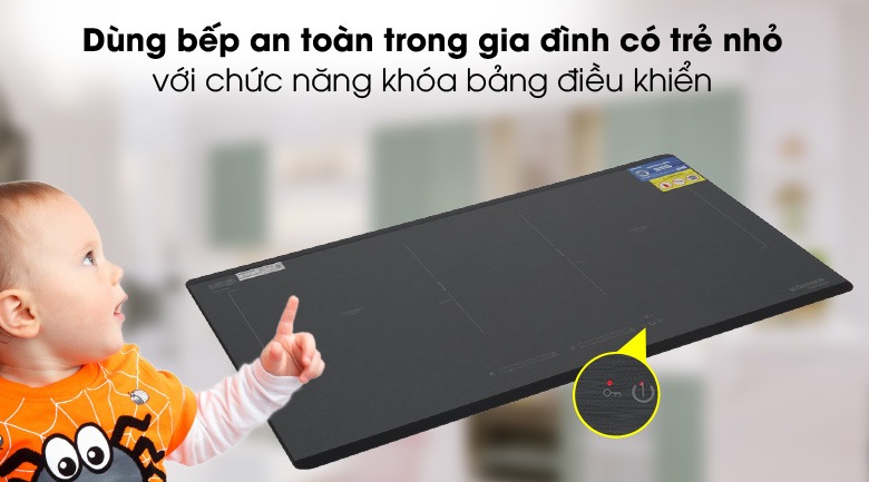 Những tính năng an toàn trên bếp từ đôi Kocher DIB4-888MI