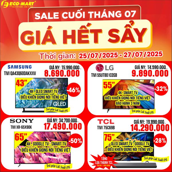 🎉 SALE CUỐI THÁNG 07 – GIÁ HẾT SẨY 🔥 🗓 Duy nhất từ 25/07 – 27/07/2025