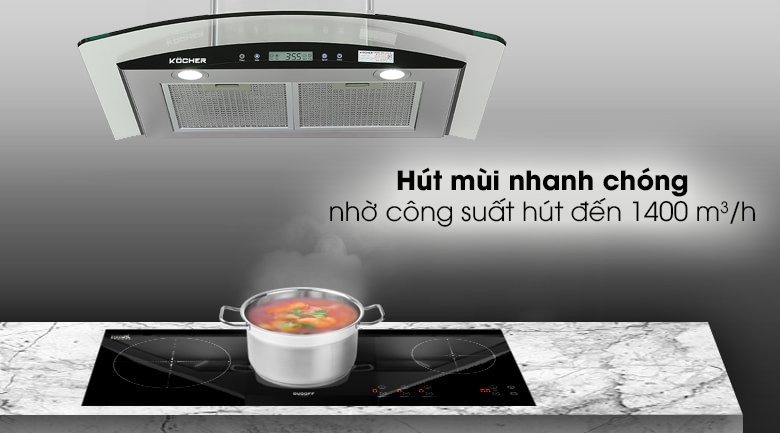 Đánh giá chi tiết máy hút mùi Kocher K-228S