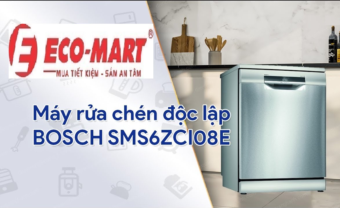 Phân tích công nghệ rửa chống ăn mòn thủy tinh của máy rửa bát Bosch SMS6ZCI08E