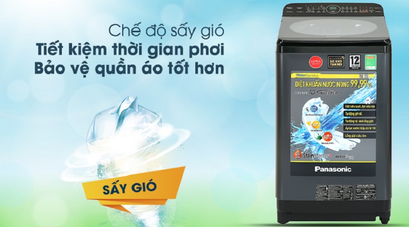 Chế độ sấy gió trên máy giặt Panasonic là gì? Tác dụng