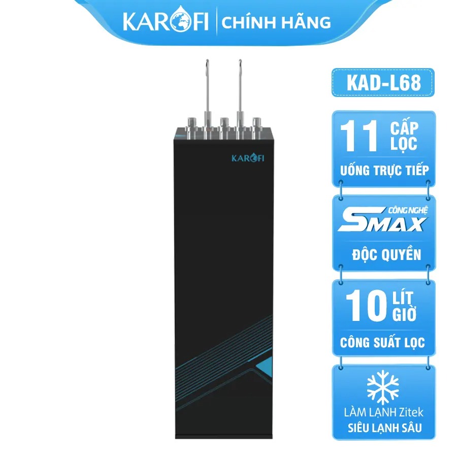 Đánh giá chi tiết máy lọc nước Karofi KAD-L68 11 cấp lọc có nóng lạnh