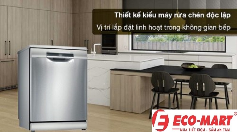 Đánh giá thiết kế và tiện ích của máy rửa bát Bosch SMS6ZCI16E