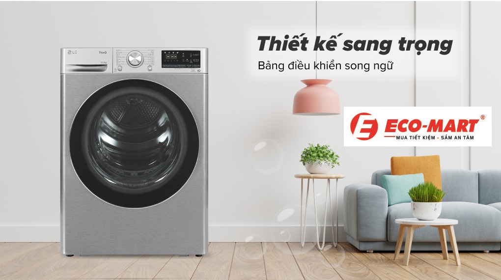 Đánh giá các tính năng có trên máy sấy LG Heatpump DVHP50P 10.5 kg