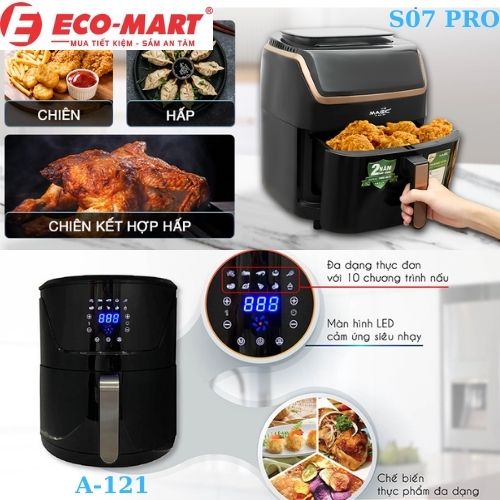 Nên mua nồi chiên không dầu Magic eco A-121 hay S07-PRO