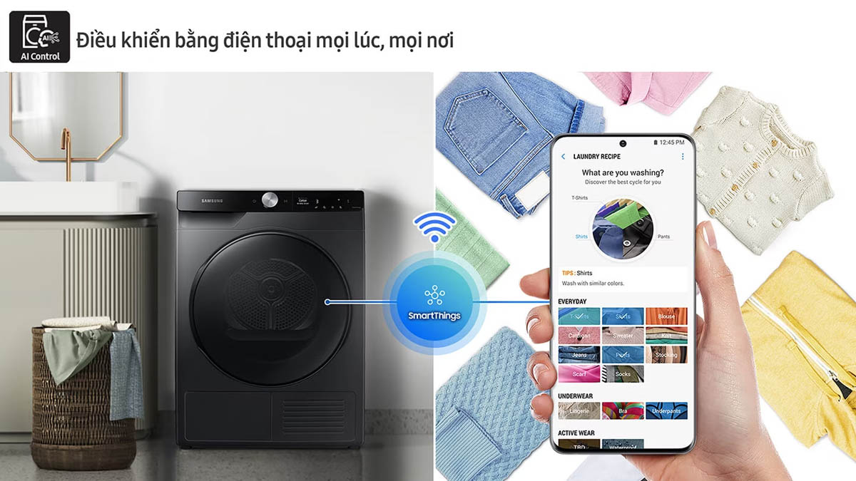 Công nghệ Heat Pump trên máy sấy Samsung DV90T7240BB/SV hoạt động như thế nào?