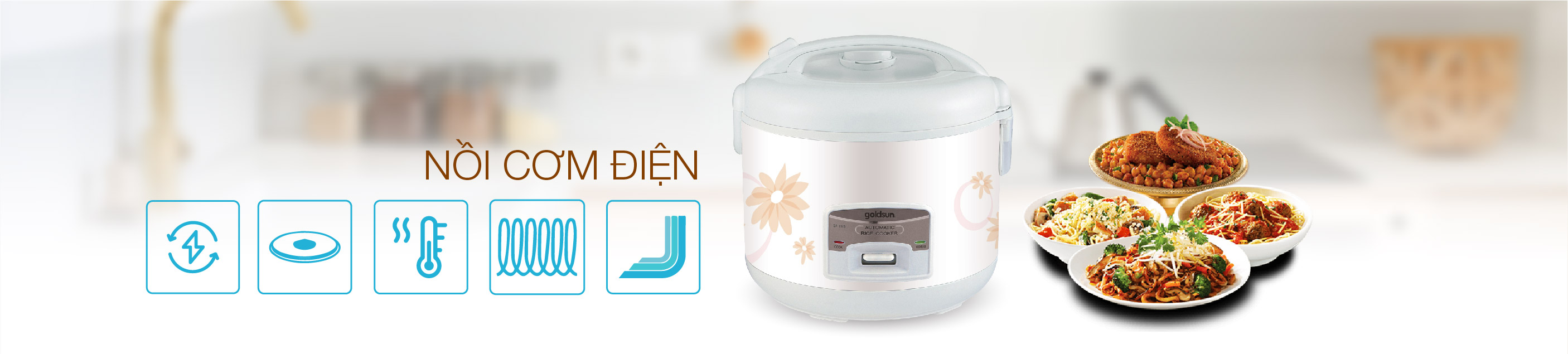 Top 3 nồi cơm điện Goldsun được ưa chuộng nhất