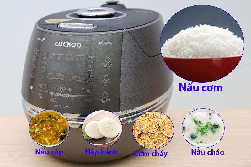Chi tiết nồi cơm điện tử cao tần Cuckoo CRP-CHSS1009FN/DBVNCV