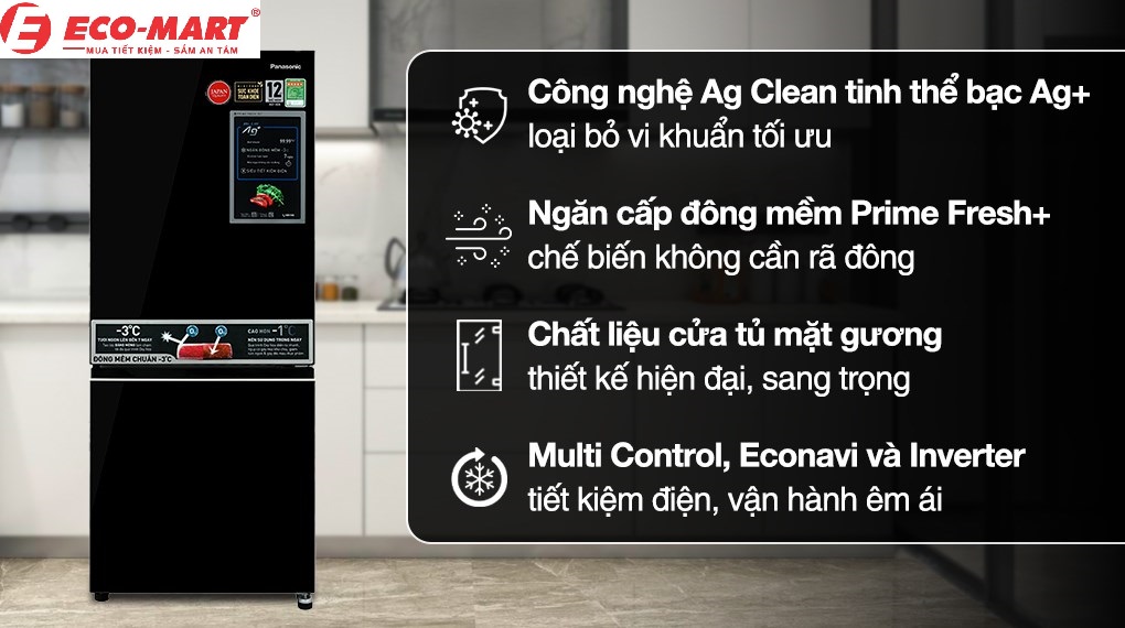 Công nghệ làm lạnh trên mẫu tủ lạnh Panasonic NR-BV281BGMV