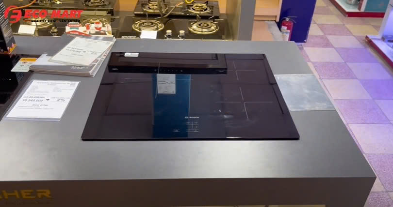 Review bếp từ 3 vùng nấu của Bosch PUC61KAA5E - giá chỉ dưới 10 triệu